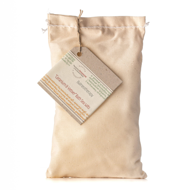 Mořská koupelová sůl geranium a vetiver / sáček 500 g