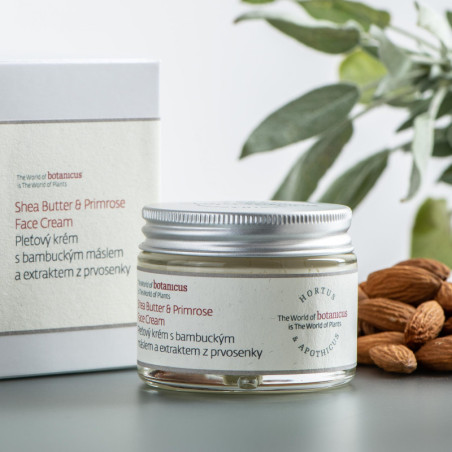 Pleťový krém bambucké máslo a prvosenka