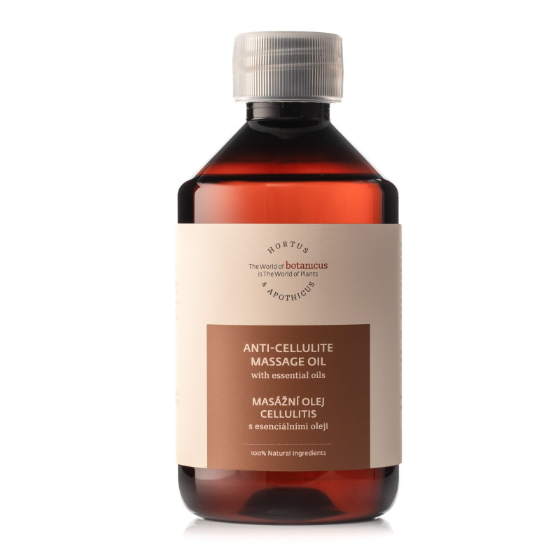 Masážní olej celulitis s esenciálními oleji
