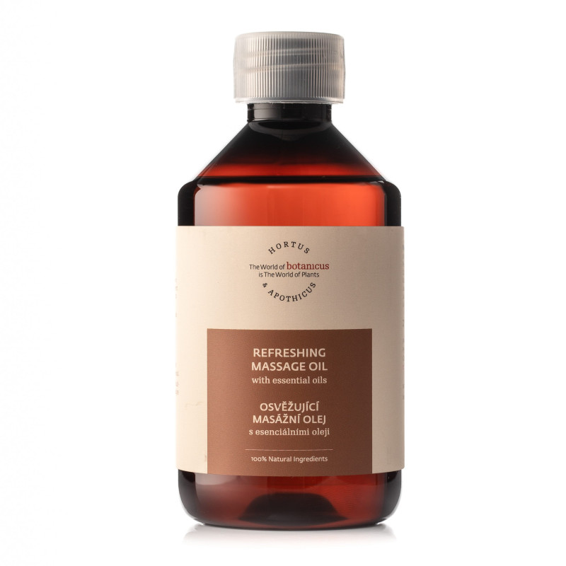Osvěžující masážní olej s esenciálními oleji