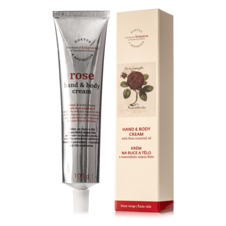 Krém na ruce a tělo s esenciálním olejem růže 100g