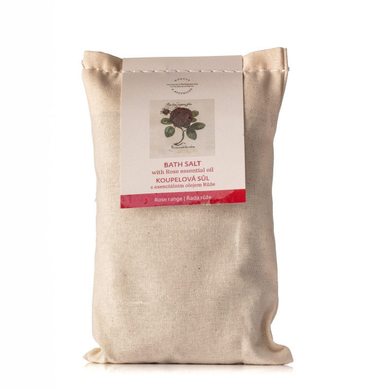 Koupelová sůl s esenciálním olejem růže