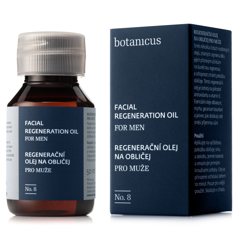 Regenerační olej na obličej pro muže