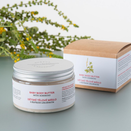 Dětské tělové máslo s řepíkem lékařským   