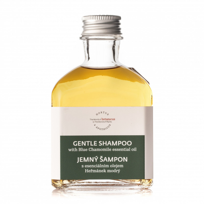 Jemný šampon s esenciálním olejem heřmánek modrý